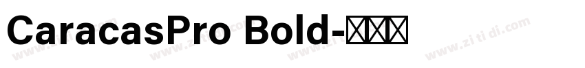 CaracasPro Bold字体转换